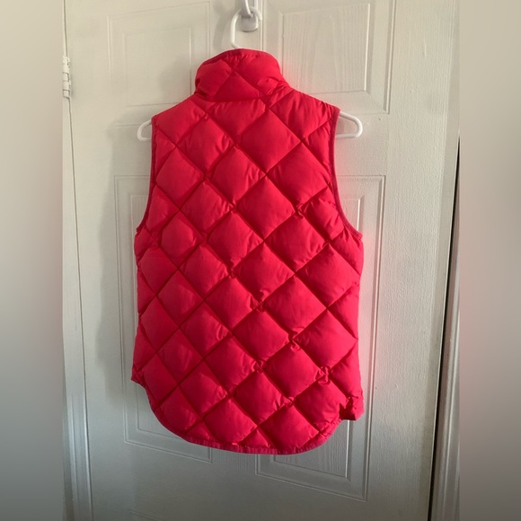 J. Crew Quilted Pink Vest XS - Picture 2 of 4